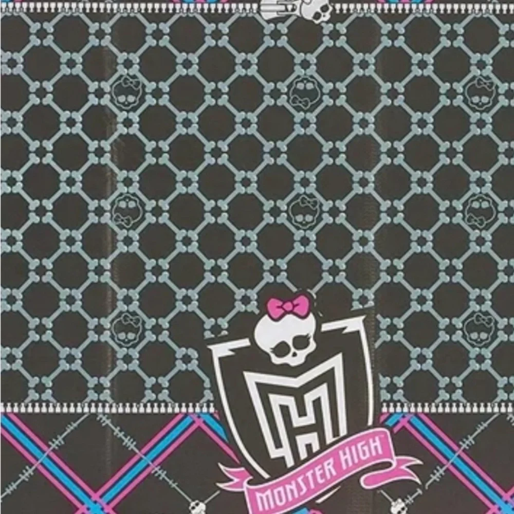 Monster High Black & Pink Party Table Cover NEW 54X96 RARE Celebrations Birthday